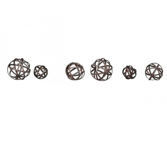 Napoleon Wrought Iron Globes, Naturally Rusted (LG)