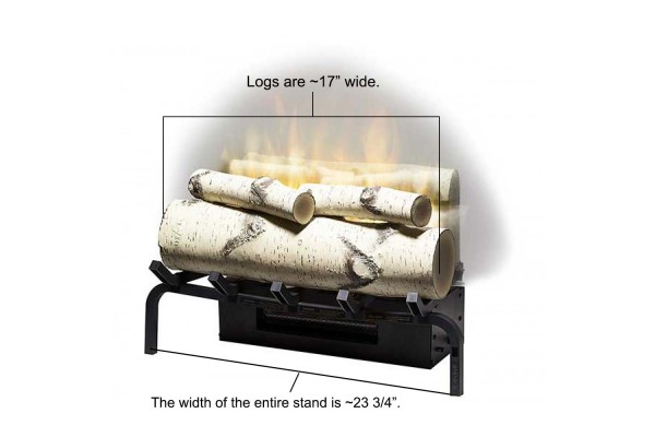 Dimplex Revillusion 20-inch Plug-In Log Set With Birch Logs Dimplex Revillusion 20-inch Plug-In Log Set With Birch Logs