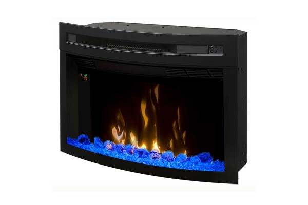 Dimplex 25" Multi-Fire XD Electric Firebox with Curved Front Glass and Acrylic Ember Bed Dimplex 25" Multi-Fire XD Electric Firebox with Curved Front Glass and Acrylic Ember Bed