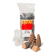 Real Fyre Ember Enhancing Decor Pack with Bryte Coals, Lava Coal and Pine cones