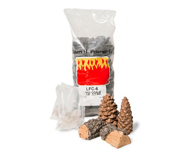 Real Fyre Ember Enhancing Decor Pack with Bryte Coals, Lava Coal and Pine cones