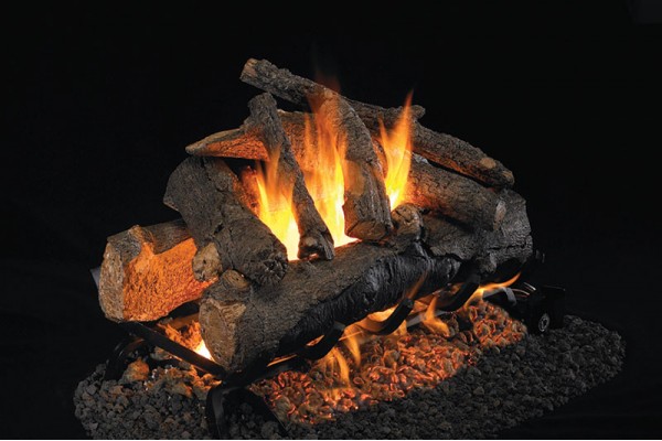 Real Fyre American Oak with G45 See-Thru Burner Real Fyre American Oak with G45 See-Thru Burner