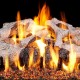 Real Fyre Charred Mountain Birch Logs Compatible with G45 Burner Real Fyre Charred Mountain Birch Logs Compatible with G45 Burner