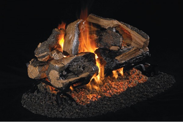 Real Fyre Charred Rugged Split Oak See-Thru Logs Only Real Fyre Charred Rugged Split Oak See-Thru Logs Only