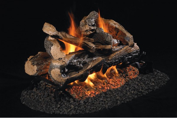 Real Fyre Rugged Split Oak See-Thru Gas Logs Only Real Fyre Rugged Split Oak See-Thru Gas Logs Only