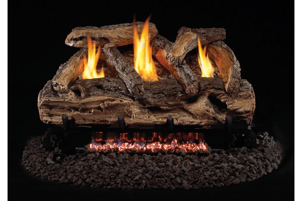 Real Fyre Split Oak Vent-Free Gas Logs Compatible with G9 See Thru Series Burner Real Fyre Split Oak Vent-Free Gas Logs Compatible with G9 See Thru Series Burner