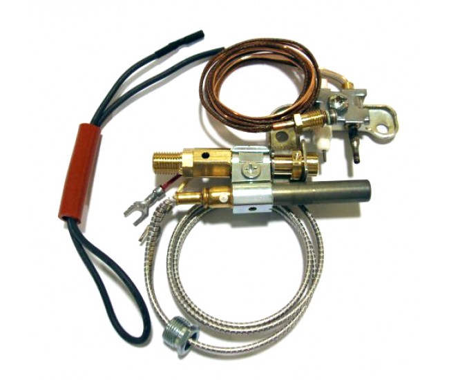 Real Fyre Oxygen Depletion Sensor and Pilot Assembly Compatible for Vent-Free Burners w/ 12 Valve, Natural Gas