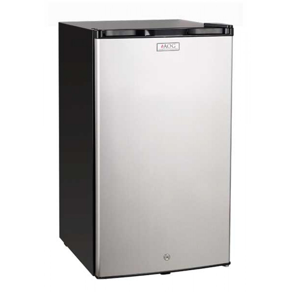 AOG Refrigerator, 4 Cubic Foot with Locking Door