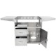 Blaze 34-inch Burner Professional Grill Cart with Lights and Soft Close Doors Blaze 34-inch Burner Professional Grill Cart with Lights and Soft Close Doors