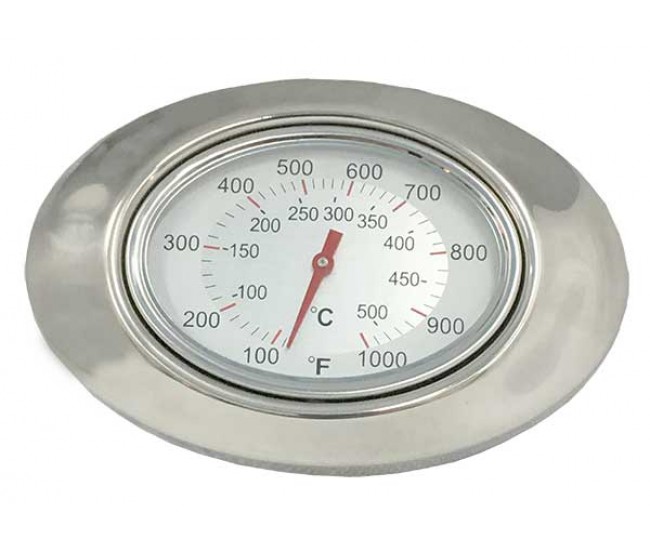 Fire Magic and AOG Analog Thermometer for Echelon, Aurora and Choice Grills with Bezel