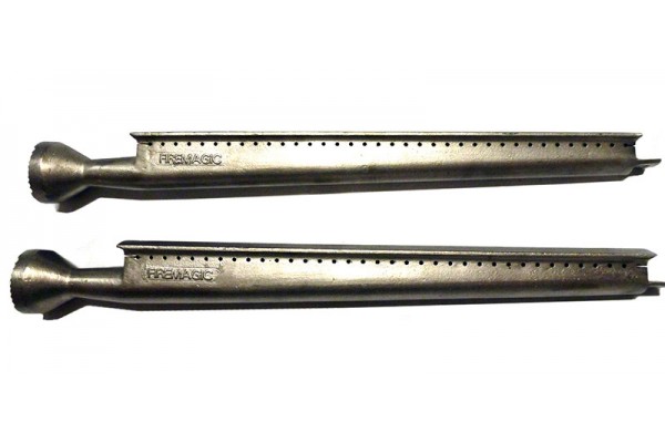 Fire Magic 19" Cast Stainless Steel Burners for Elite, Monarch, Regal 2, Custom 2 and Deluxe Grills, Pair Fire Magic 19" Cast Stainless Steel Burners for Elite, Monarch, Regal 2, Custom 2 and Deluxe Grills, Pair