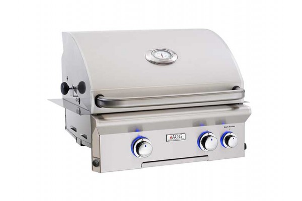 AOG 24-inch L Series Built In Grill With Rotisserie Backburner AOG 24-inch L Series Built In Grill With Rotisserie Backburner