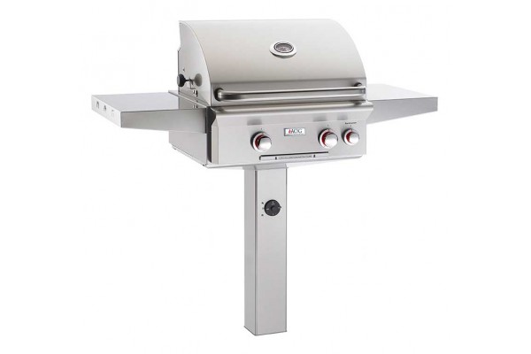 AOG 24-inch T Series In-Ground Post Grill With Rotisserie Backburner AOG 24-inch T Series In-Ground Post Grill With Rotisserie Backburner