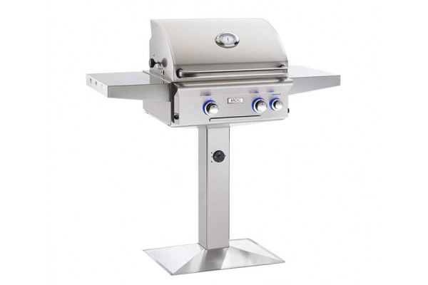AOG 24-inch L Series Patio Post Grill With Rotisserie Backburner AOG 24-inch L Series Patio Post Grill With Rotisserie Backburner