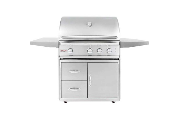Blaze Professional Lux 34-inch 3 Burner Portable Gas Grill with Rear Infrared Burner Blaze Professional Lux 34-inch 3 Burner Portable Gas Grill with Rear Infrared Burner