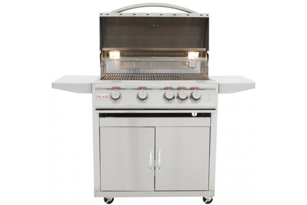Blaze 32-inch 4 Burner Portable LTE Gas Grill with Rear Burner and Lighting System Blaze 32-inch 4 Burner Portable LTE Gas Grill with Rear Burner and Lighting System