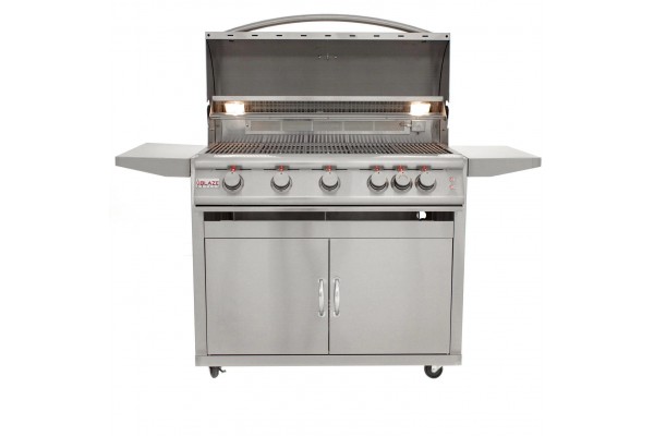 Blaze 40-inch 5 Burner Portable LTE Gas Grill with Rear Burner and Lighting System Blaze 40-inch 5 Burner Portable LTE Gas Grill with Rear Burner and Lighting System