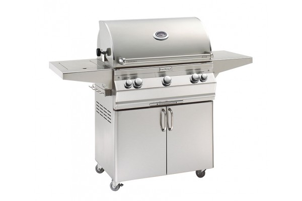 Fire Magic 30-inch Aurora A540s Portable Grill With Side Burner and Rotisserie Fire Magic 30-inch Aurora A540s Portable Grill With Side Burner and Rotisserie