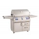 Fire Magic 36-inch Echelon Diamond E790s Portable Grill with Single Side Burner (Analog) Fire Magic 36-inch Echelon Diamond E790s Portable Grill with Single Side Burner (Analog)