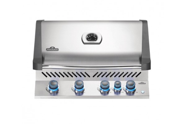 Napoleon Prestige 500 Built-in Gas Grill with Infrared Rear Burner, Stainless Steel Napoleon Prestige 500 Built-in Gas Grill with Infrared Rear Burner, Stainless Steel