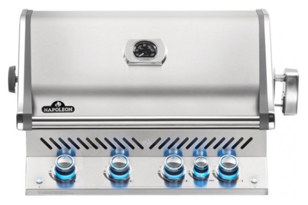 Napoleon Prestige PRO 500 Built-in Gas Grill with Infrared Rear Burner, Stainless Steel Napoleon Prestige PRO 500 Built-in Gas Grill with Infrared Rear Burner, Stainless Steel