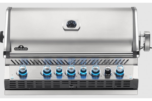 Napoleon Prestige PRO 665 Built-in Gas Grill with Infrared Rear Burner, Stainless Steel Napoleon Prestige PRO 665 Built-in Gas Grill with Infrared Rear Burner, Stainless Steel