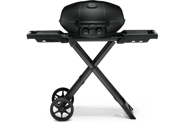 Napoleon TravelQ Pro 285 Matte Black Portable Gas Grill with Scissor Cart, Propane Napoleon TravelQ Pro 285 Matte Black Portable Gas Grill with Scissor Cart, Propane