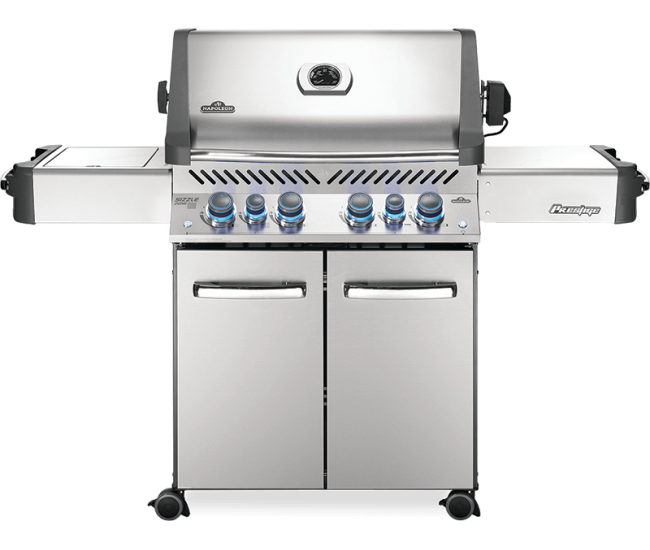 Napoleon Prestige 500 Stainless Steel Gas Grill with Infrared Side and Rear Burners