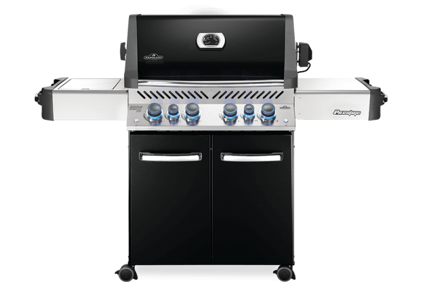 Napoleon Prestige 500 Black Gas Grill with Infrared Side and Rear Burners Napoleon Prestige 500 Black Gas Grill with Infrared Side and Rear Burners