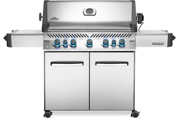 Napoleon Prestige 665 Stainless Steel Gas Grill with Infrared Side and Rear Burners Napoleon Prestige 665 Stainless Steel Gas Grill with Infrared Side and Rear Burners