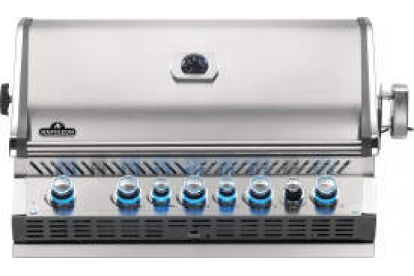 Napoleon Prestige PRO 665 Built-in Gas Grill with Infrared Rear Burner, Stainless Steel Napoleon Prestige PRO 665 Built-in Gas Grill with Infrared Rear Burner, Stainless Steel