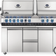 Napoleon Prestige Pro 825 Stainless Steel Gas Grill with Power Side Burner,  Infrared Rear and Bottom Burners