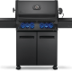 Napoleon Phantom Prestige 500 Matte Black Gas Grill with Infrared Side and Rear Burners