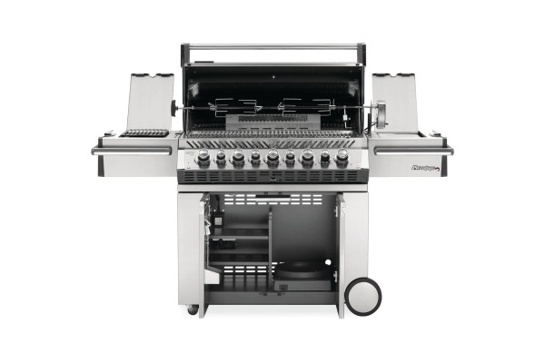 Napoleon Prestige Pro 665 Stainless Steel Gas Grill with Infrared Side and Rear Burners Napoleon Prestige Pro 665 Stainless Steel Gas Grill with Infrared Side and Rear Burners