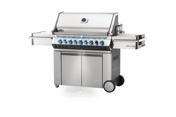 Napoleon Prestige Pro 665 Stainless Steel Gas Grill with Infrared Side and Rear Burners Napoleon Prestige Pro 665 Stainless Steel Gas Grill with Infrared Side and Rear Burners