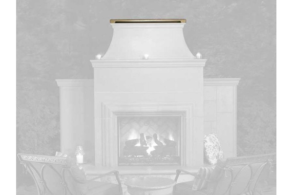 American Fyre Design GFRC Chimney Rain Vent Cap for Cordova and Grand Cordova Fireplaces American Fyre Design GFRC Chimney Rain Vent Cap for Cordova and Grand Cordova Fireplaces