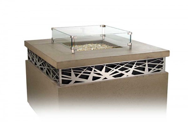 American Fyre Designs Square Glass Wind Guard American Fyre Designs Square Glass Wind Guard