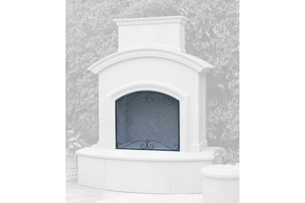 American Fyre Designs Scroll Screen for Petite Cordova and Grand Petite Cordova Fireplaces American Fyre Designs Scroll Screen for Petite Cordova and Grand Petite Cordova Fireplaces