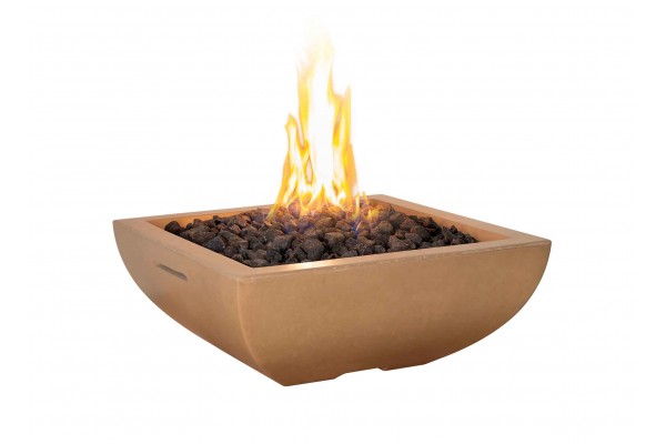American Fyre Designs Light Basalt Bordeaux Petite Square Fire Bowl American Fyre Designs Light Basalt Bordeaux Petite Square Fire Bowl