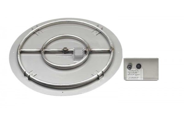 American Fyre Designs Large Circular Double Burner Kit with Plate American Fyre Designs Large Circular Double Burner Kit with Plate
