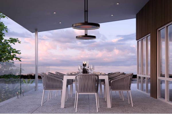 Bromic Eclipse Smart-Heat 2900W Electric Pendant with Light Bromic Eclipse Smart-Heat 2900W Electric Pendant with Light
