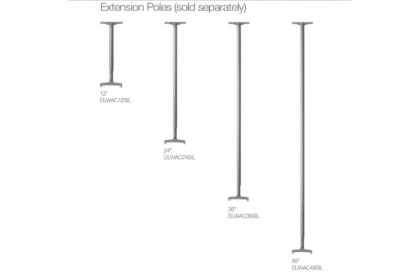 Dimplex DLW Series Outdoor/Indoor Radiant Electric Heater 24-inch Ceiling Mount Extension Pole (Pair) Dimplex DLW Series Outdoor/Indoor Radiant Electric Heater 24-inch Ceiling Mount Extension Pole (Pair)