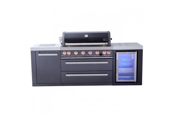 Mont Alpi 805 Black Island with Refrigerator Mont Alpi 805 Black Island with Refrigerator