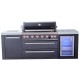 Mont Alpi 805 Black Island with Refrigerator Mont Alpi 805 Black Island with Refrigerator