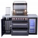 Mont Alpi 805 Black Island with Refrigerator Mont Alpi 805 Black Island with Refrigerator