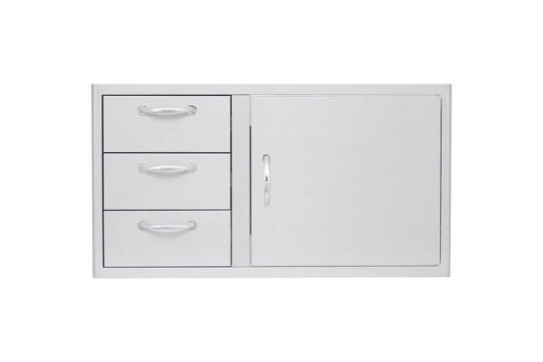 Blaze 39-inch Access Door and Triple Drawer Combo Blaze 39-inch Access Door and Triple Drawer Combo