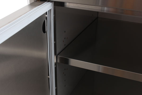 Blaze Stainless Steel Enclosed Dry Storage Cabinet w/ Shelf Blaze Stainless Steel Enclosed Dry Storage Cabinet w/ Shelf
