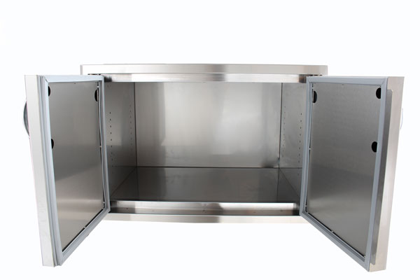 Blaze Stainless Steel Enclosed Dry Storage Cabinet w/ Shelf Blaze Stainless Steel Enclosed Dry Storage Cabinet w/ Shelf