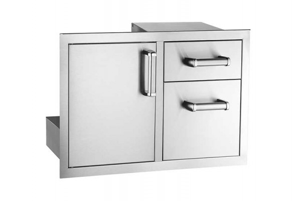 Fire Magic Flush Mounted Access Door With Double Drawer with Soft Close System Fire Magic Flush Mounted Access Door With Double Drawer with Soft Close System