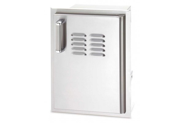 Fire Magic Flush Mounted 20 x 14 Single Access Door With Tank Tray with Louvered Door with Soft Close System, Right Hinge Fire Magic Flush Mounted 20 x 14 Single Access Door With Tank Tray with Louvered Door with Soft Close System, Right Hinge
